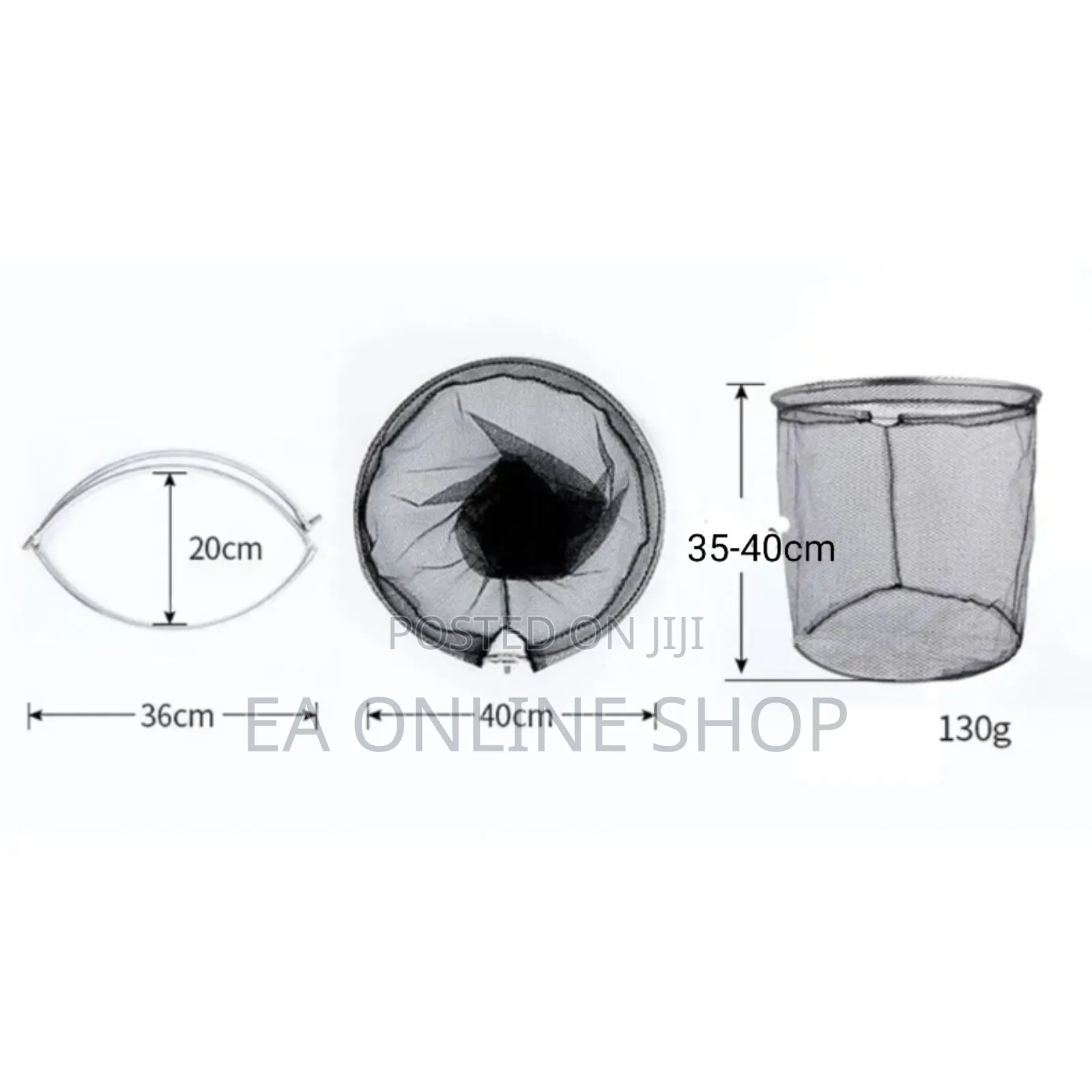 Long Stainless Steel Fish Scoop Net 210cm. Catfish Tilapia