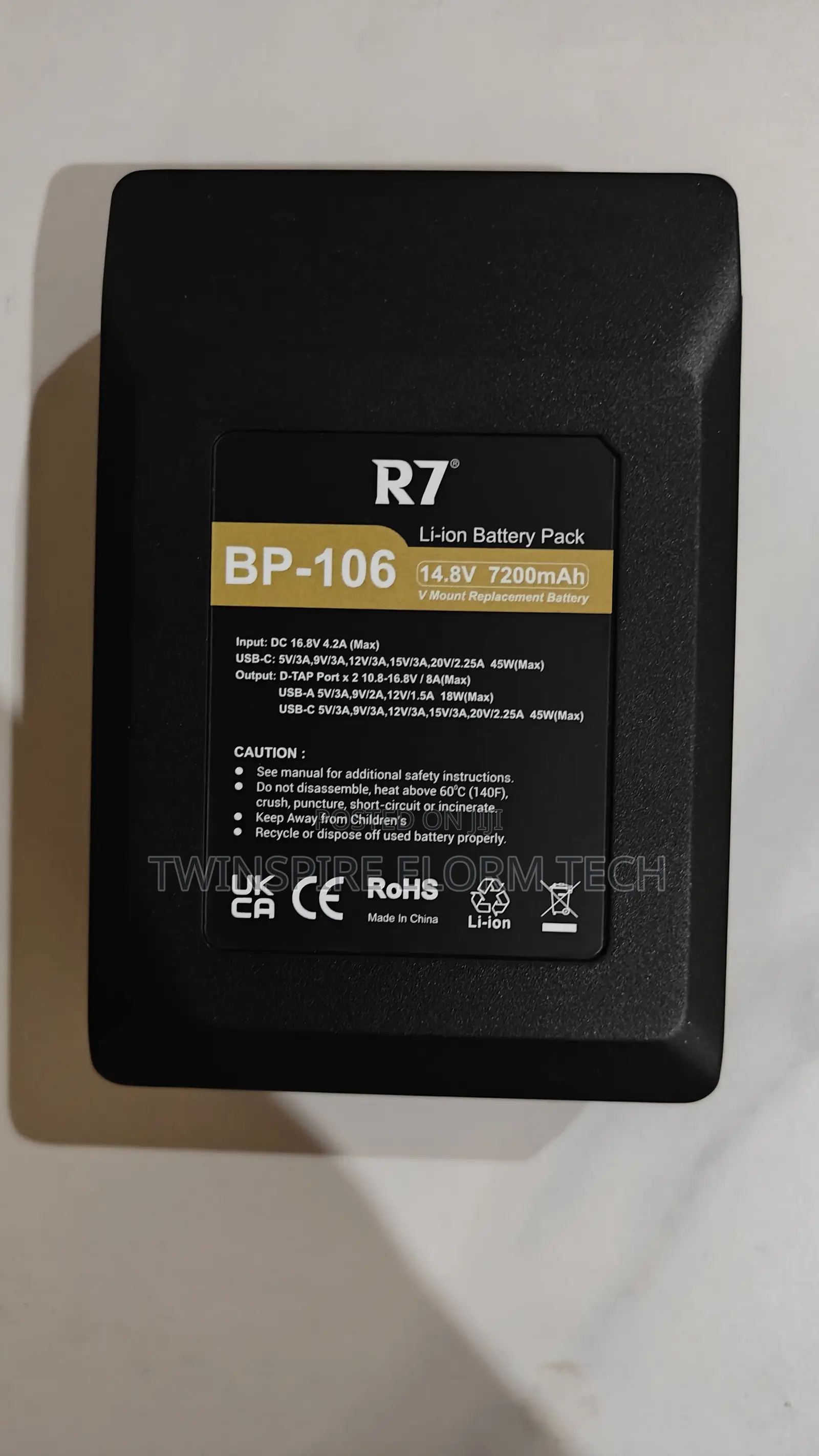 R7 v Mount Battery 14.8v 106wh With Pd