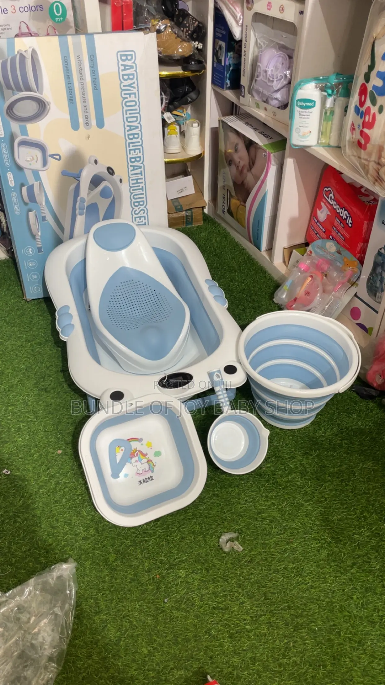 Foldable Bath Set With Thermometer