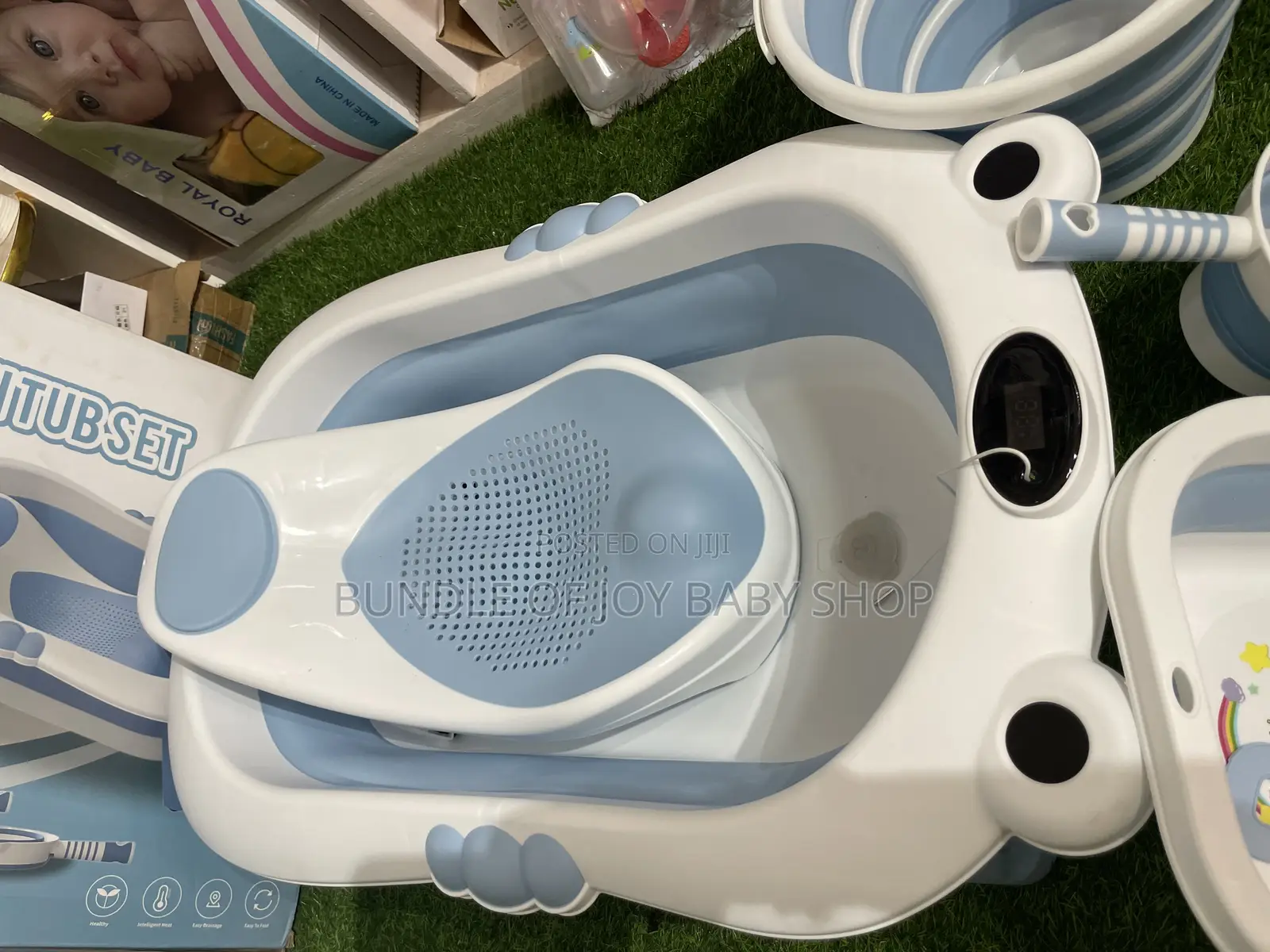 Foldable Bath Set With Thermometer