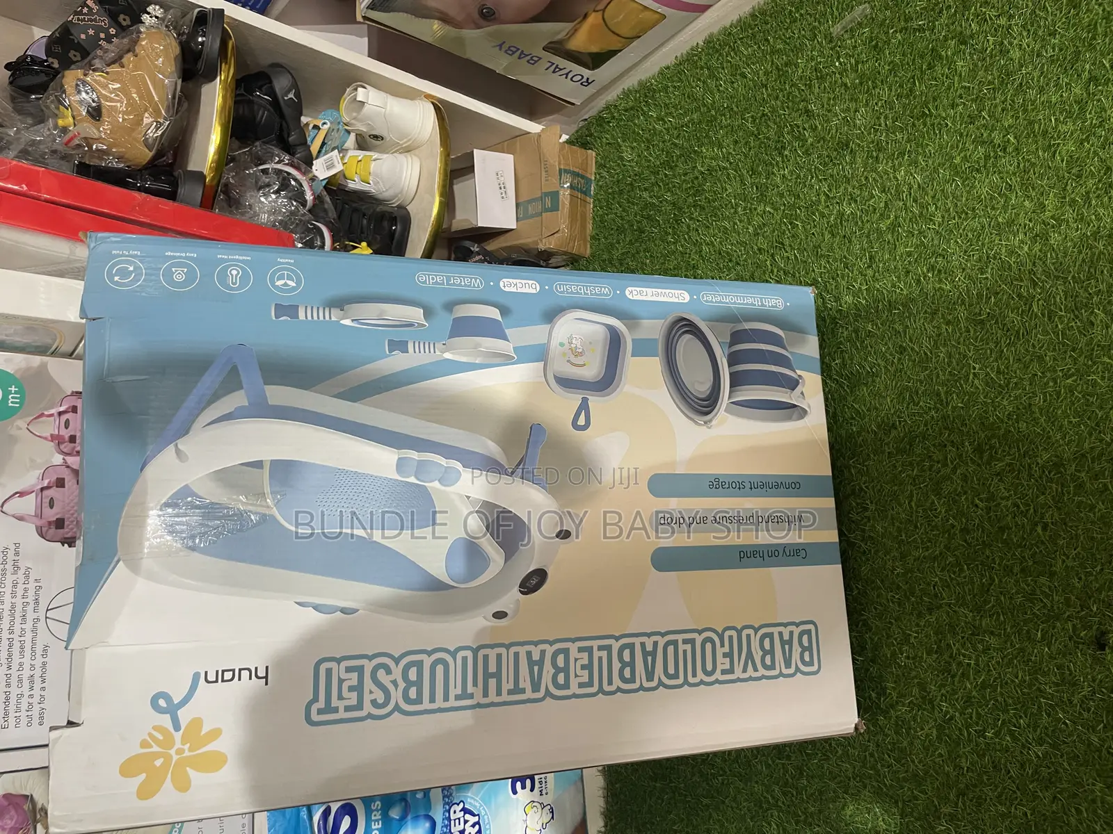 Foldable Bath Set With Thermometer