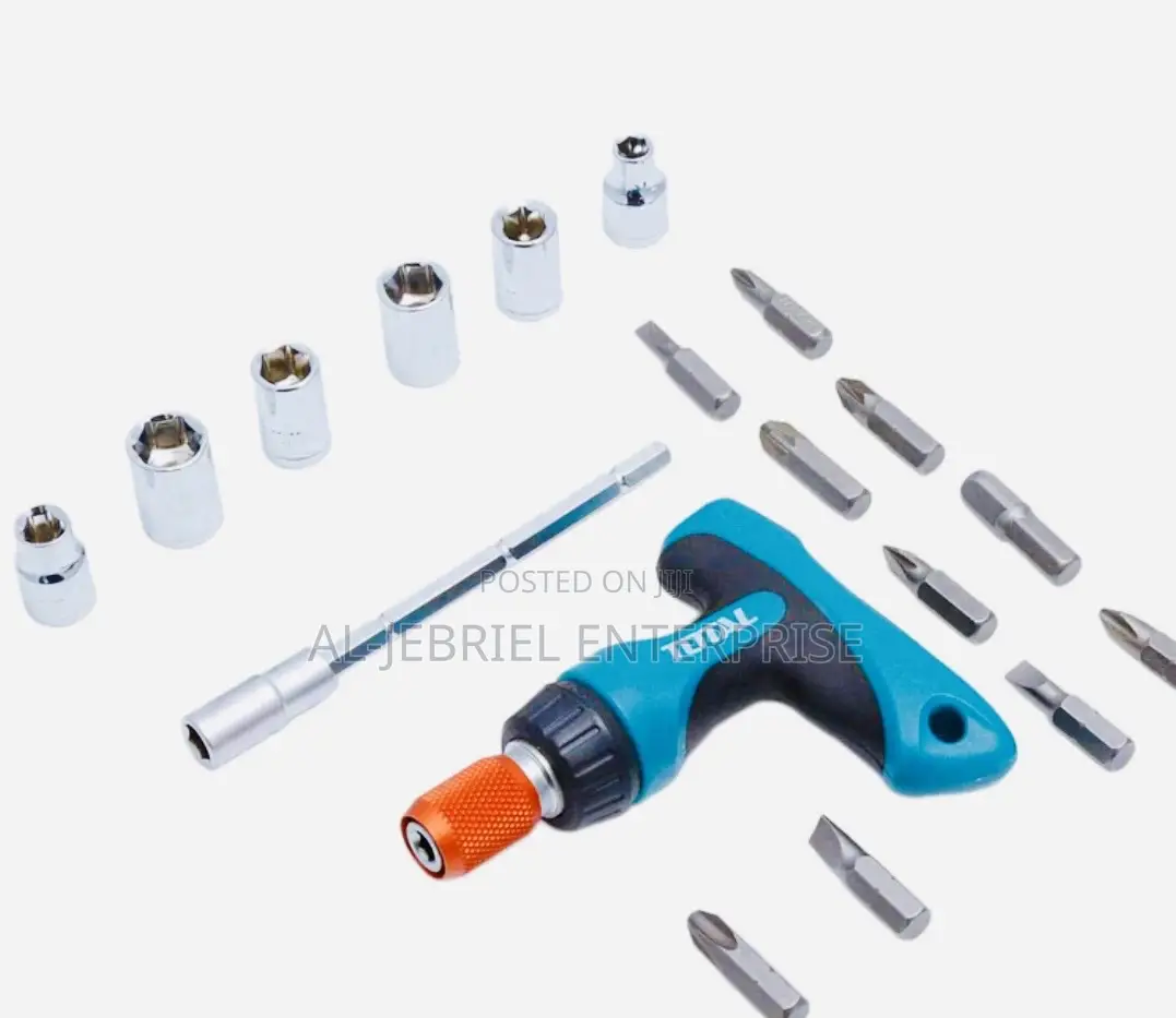 Total T-Handle Rachet Wrench Bits Set