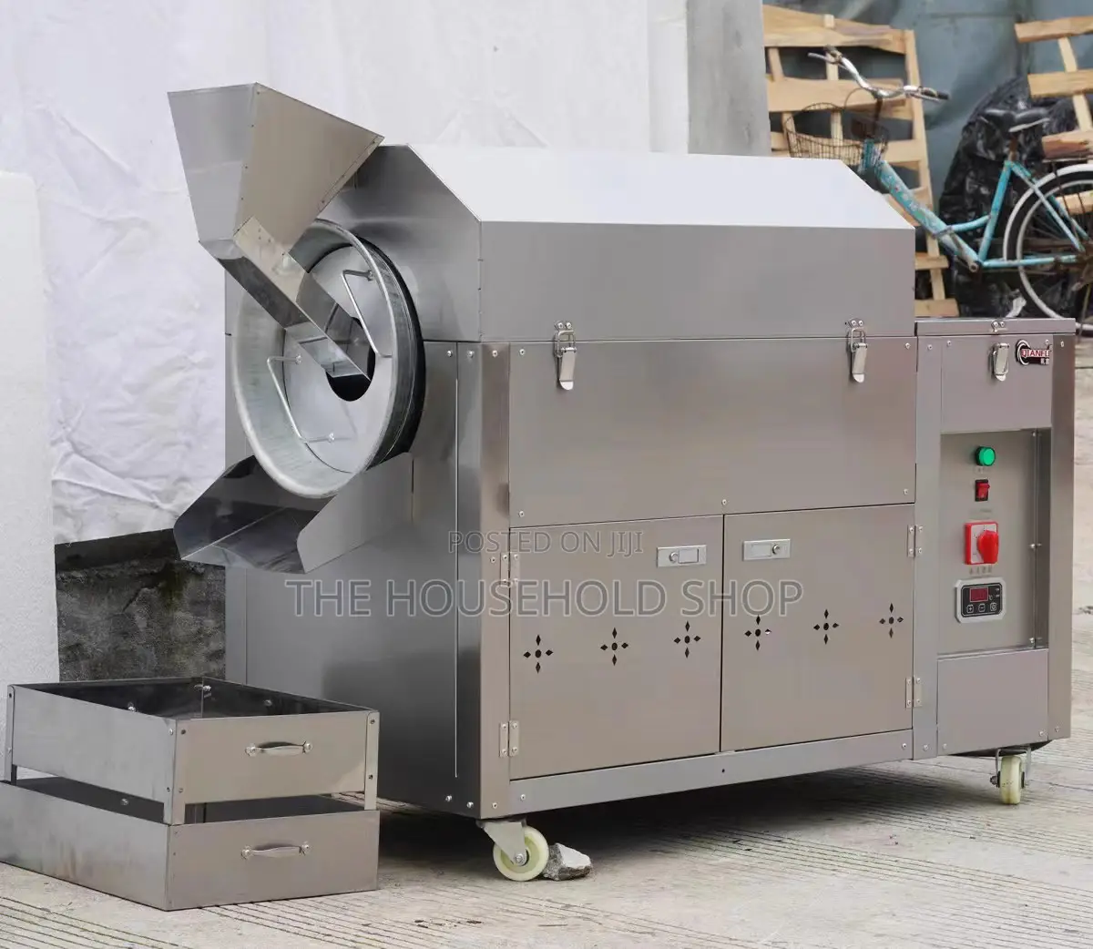 Complete Stainless Steel (Sus 304) Grain and Nuts Roaster,