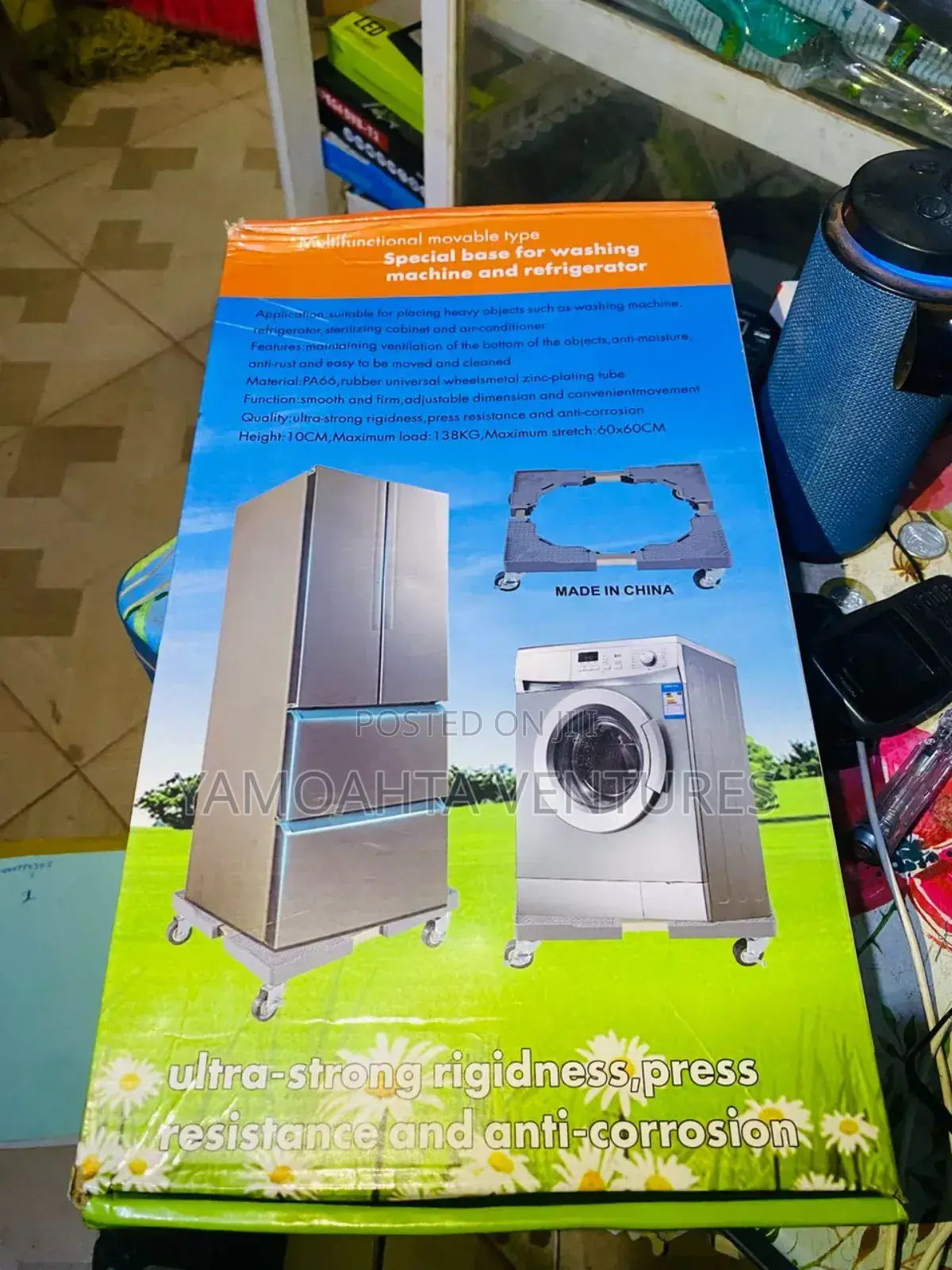Movable Refrigerator Washing Machine Base Flexible Stand