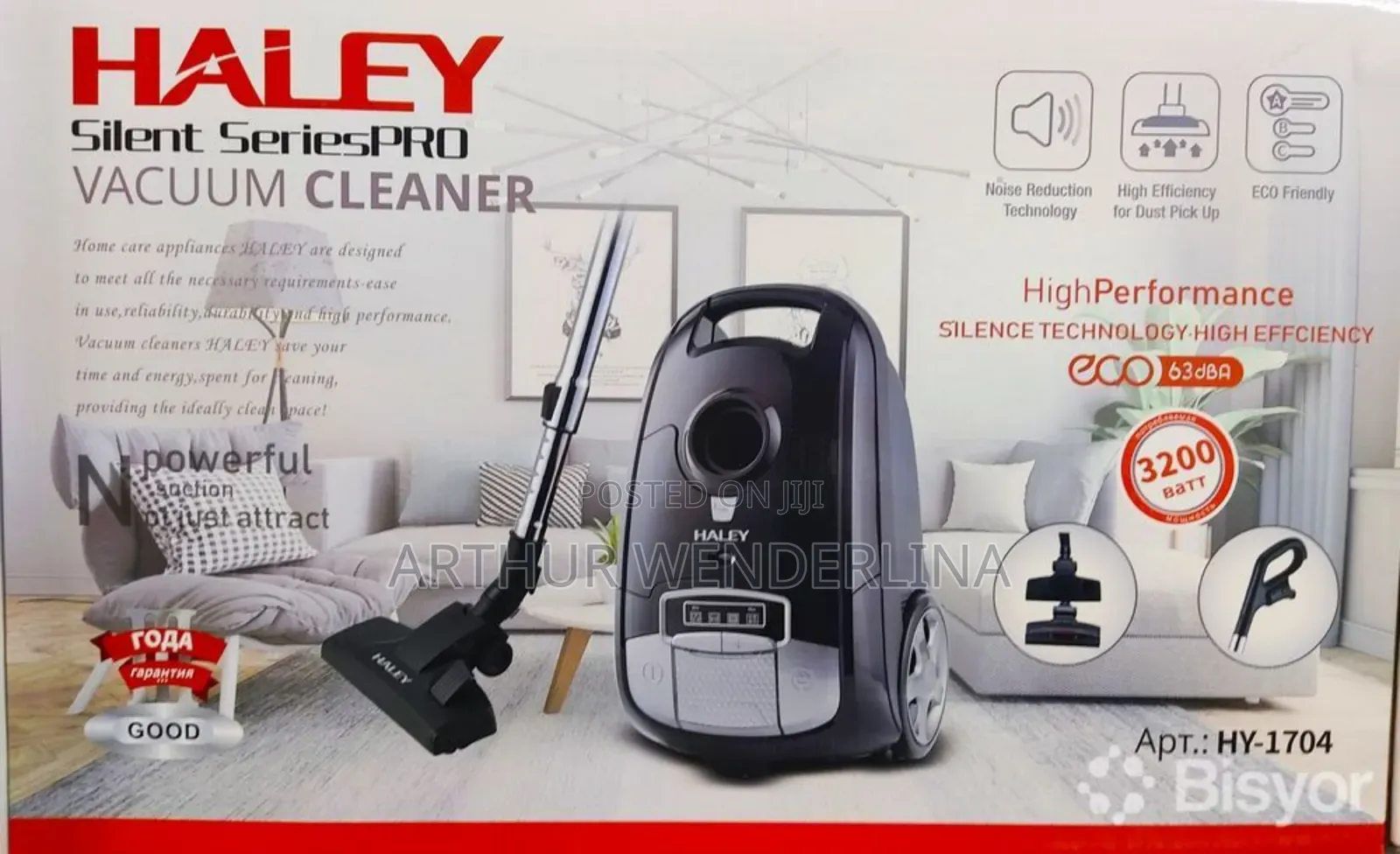 Haley Vacuum Cleaner 3200watt