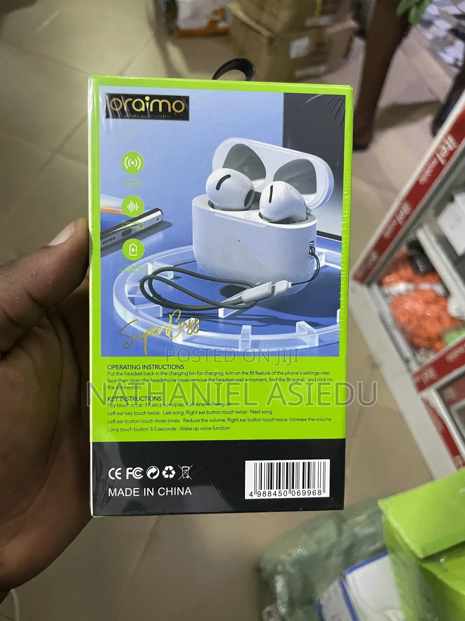 Oraimo 0x- 06 Wireless Earbuds