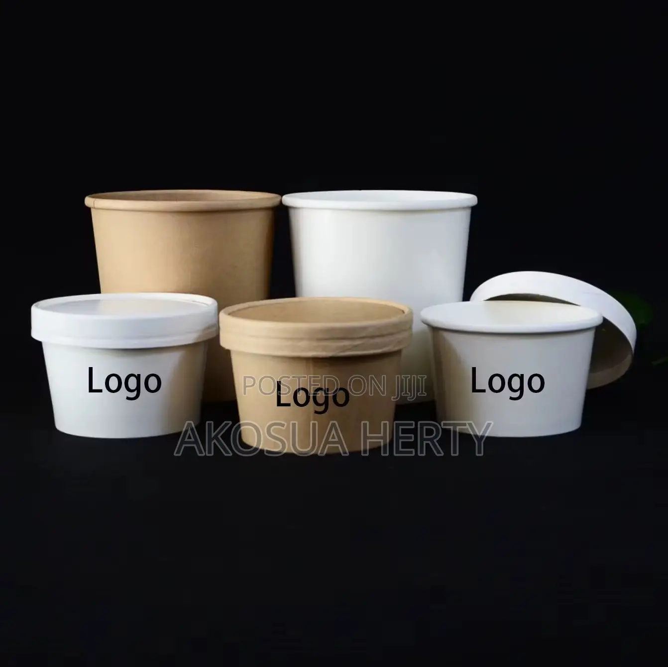 Kraft Paper Cup With Cover