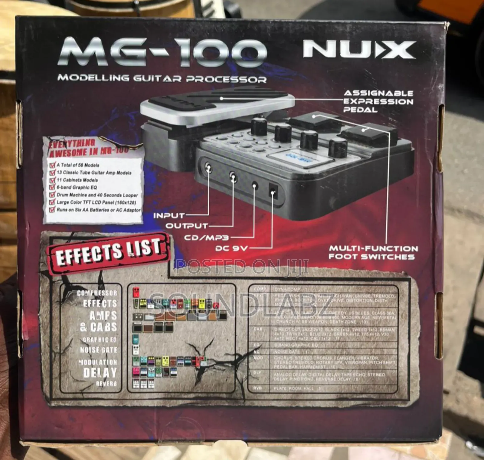 Nux Mg-100 Is A Multi-effects Modeling Guitar Processor