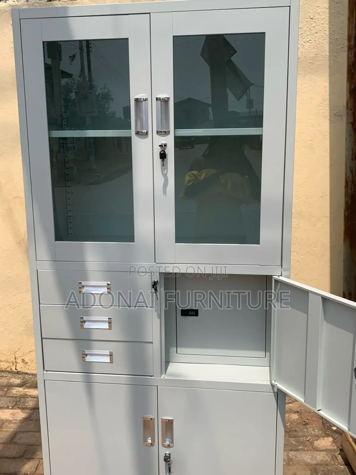 Metalic Cabinet With Safe Free Delivery