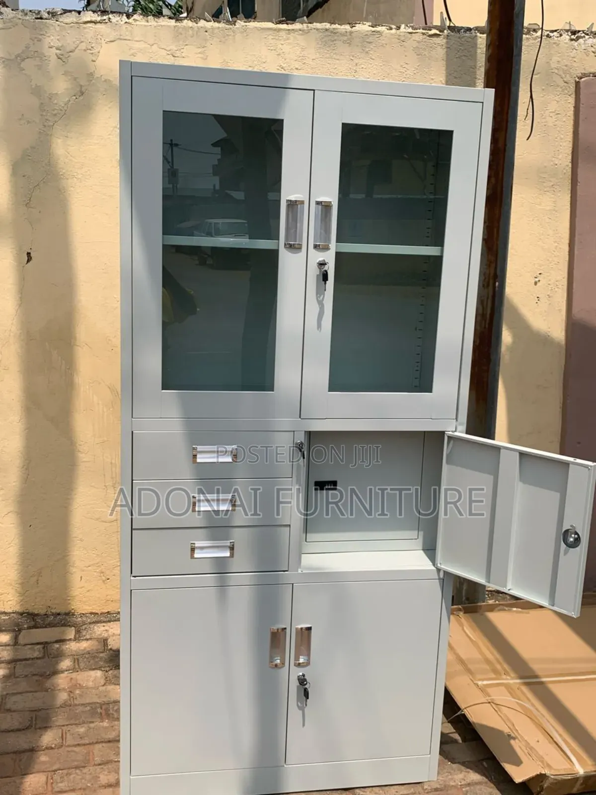 Metalic Cabinet With Safe Free Delivery