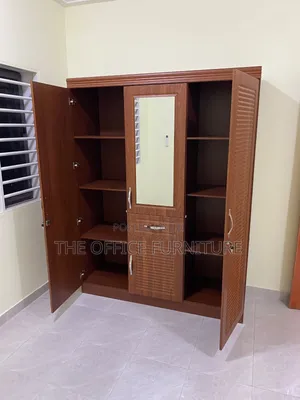 Brown 3 Doors Wardrobe