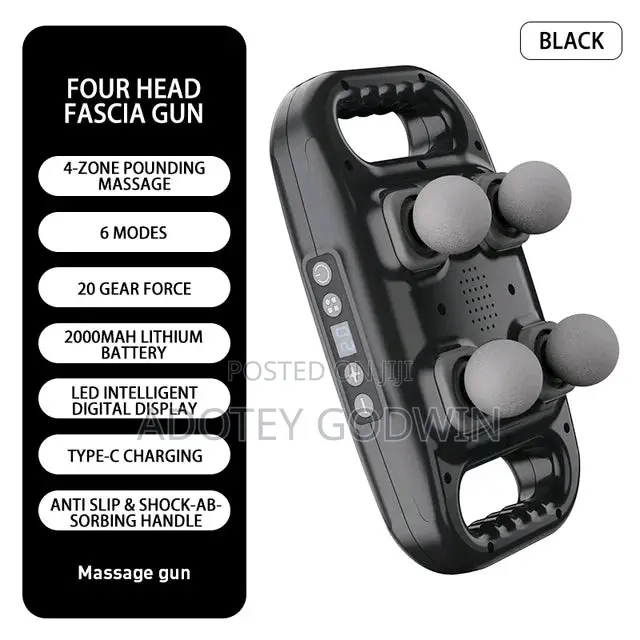 4 Headed Massaging Gun