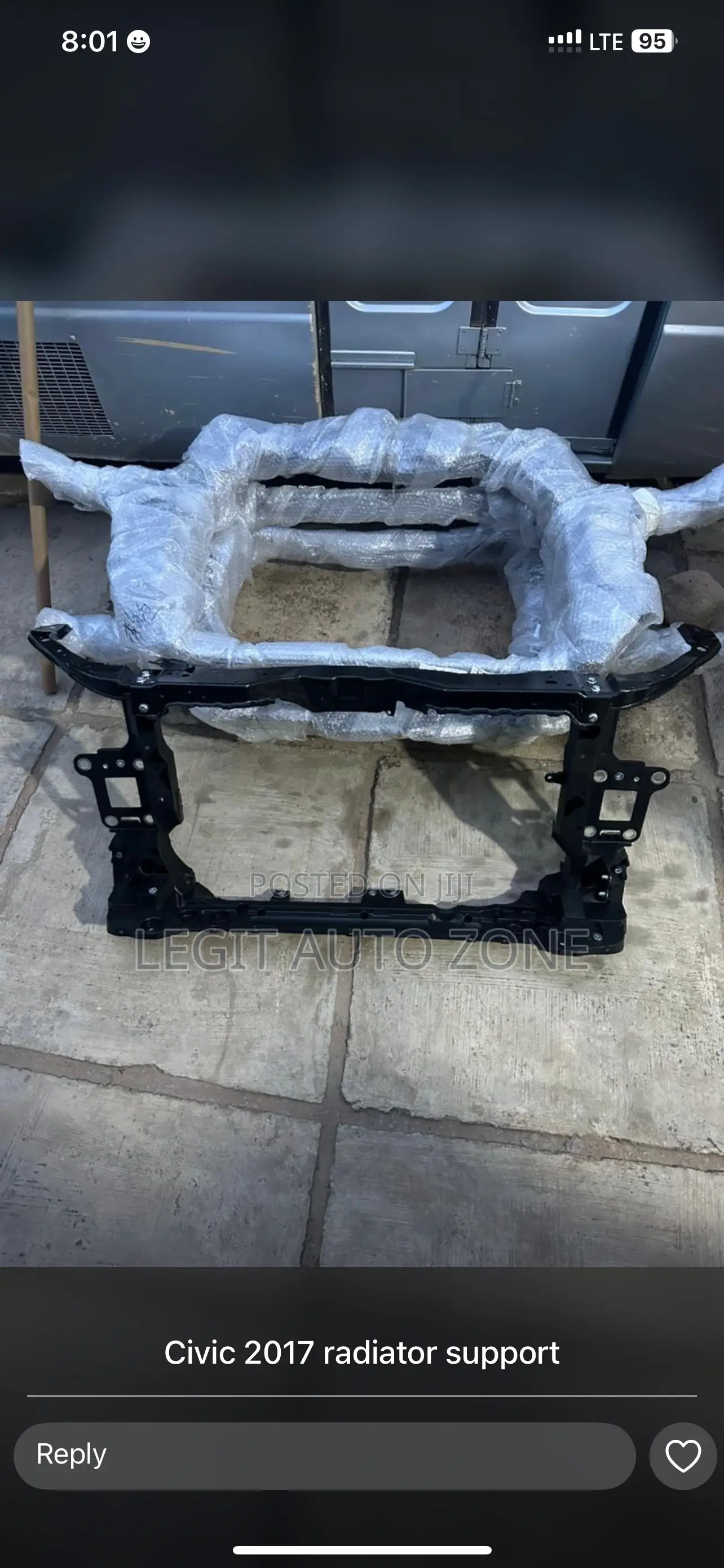 Honda Civic 2017,2019,2020,2016 Radiator Support