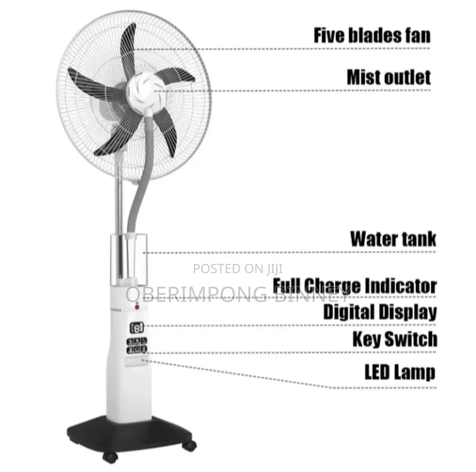 Rechargeable Mist Fan