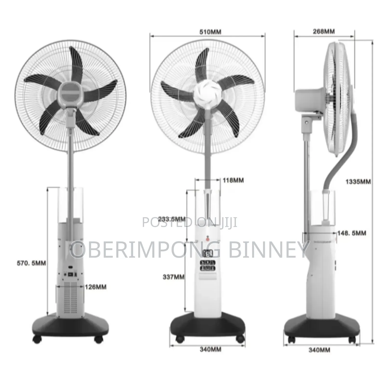Rechargeable Mist Fan