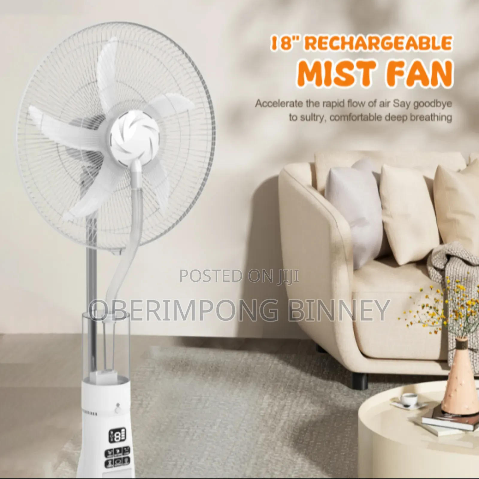 Rechargeable Mist Fan
