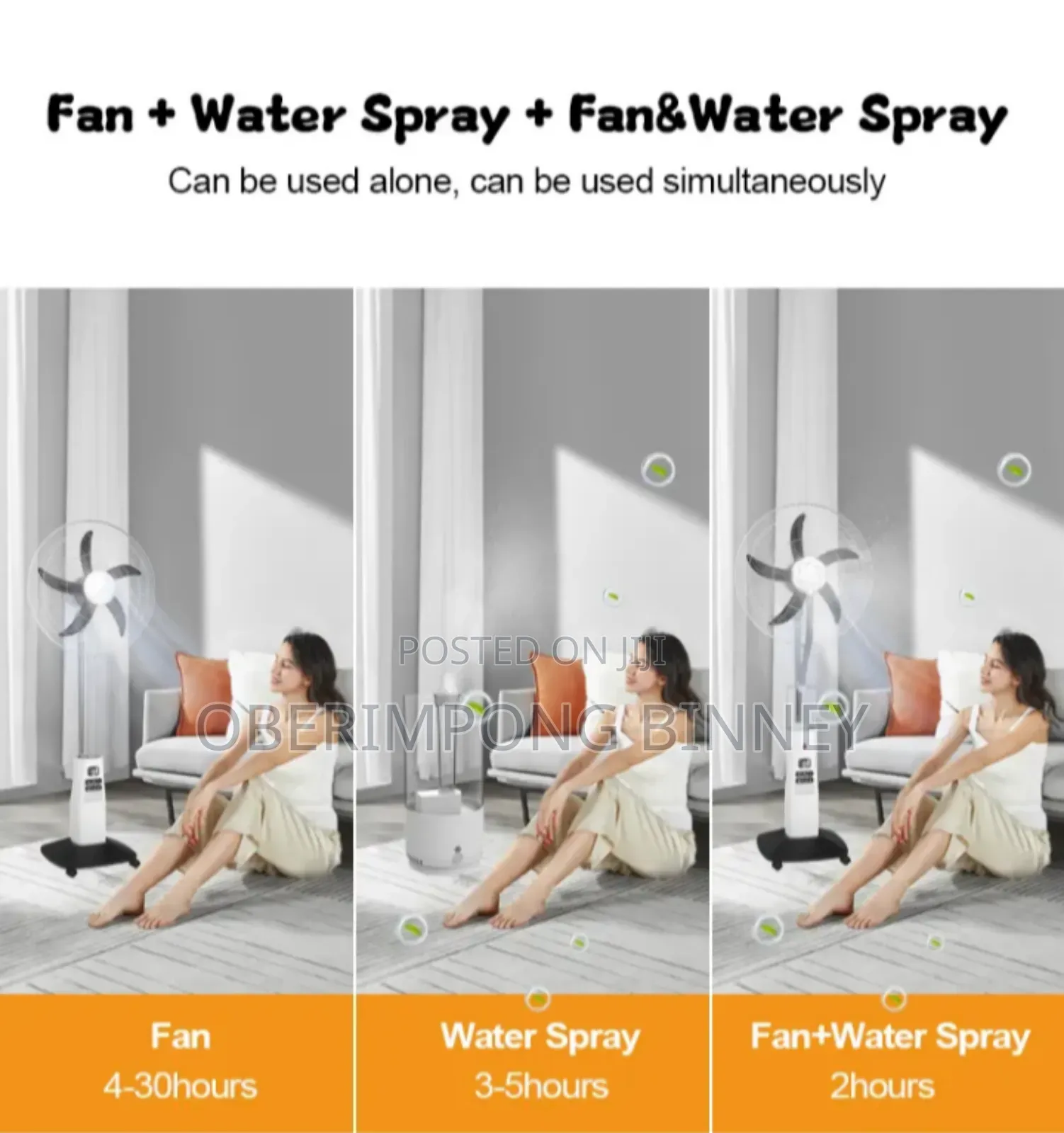 Rechargeable Mist Fan