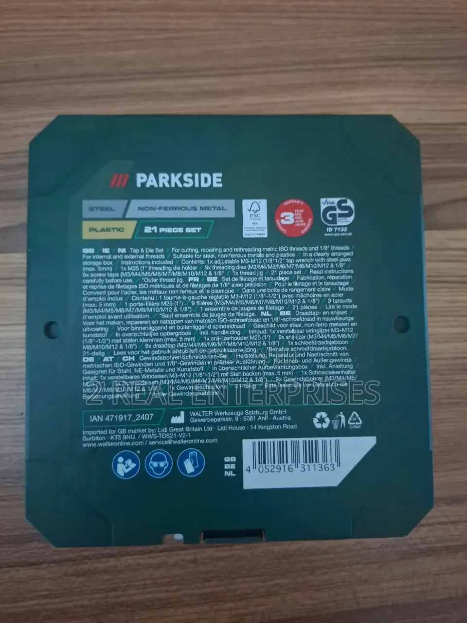 Parkside 21 Pieces Tao and Die Set