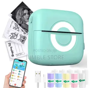 Portable Mini Thermal Printer + Free Roll Papers
