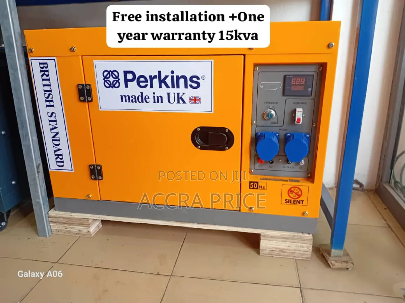 Diesel Fuelled 15kva Perkins Generator