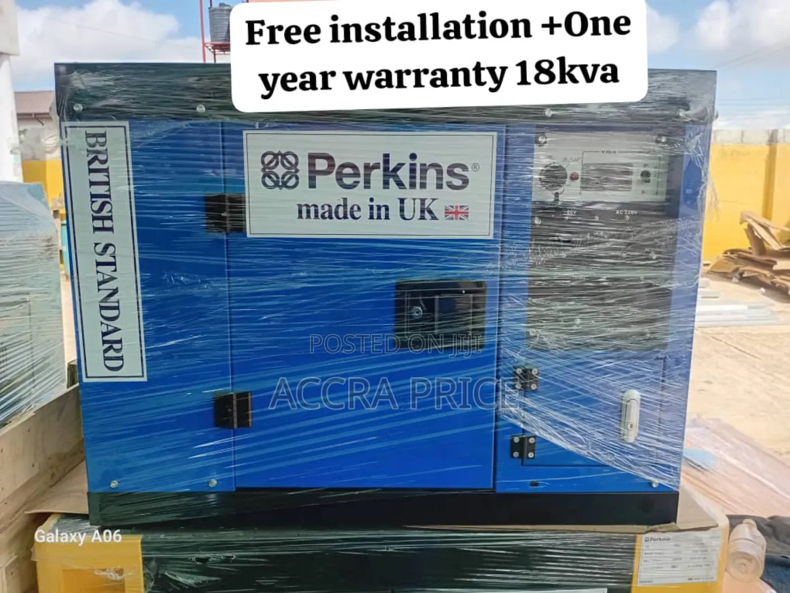 Premier 18kva 15kw Perkins Generator Capacity Diesel Powered