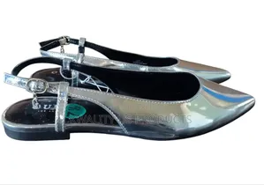 Guess Ladies Flat Sandal - Silver Colour