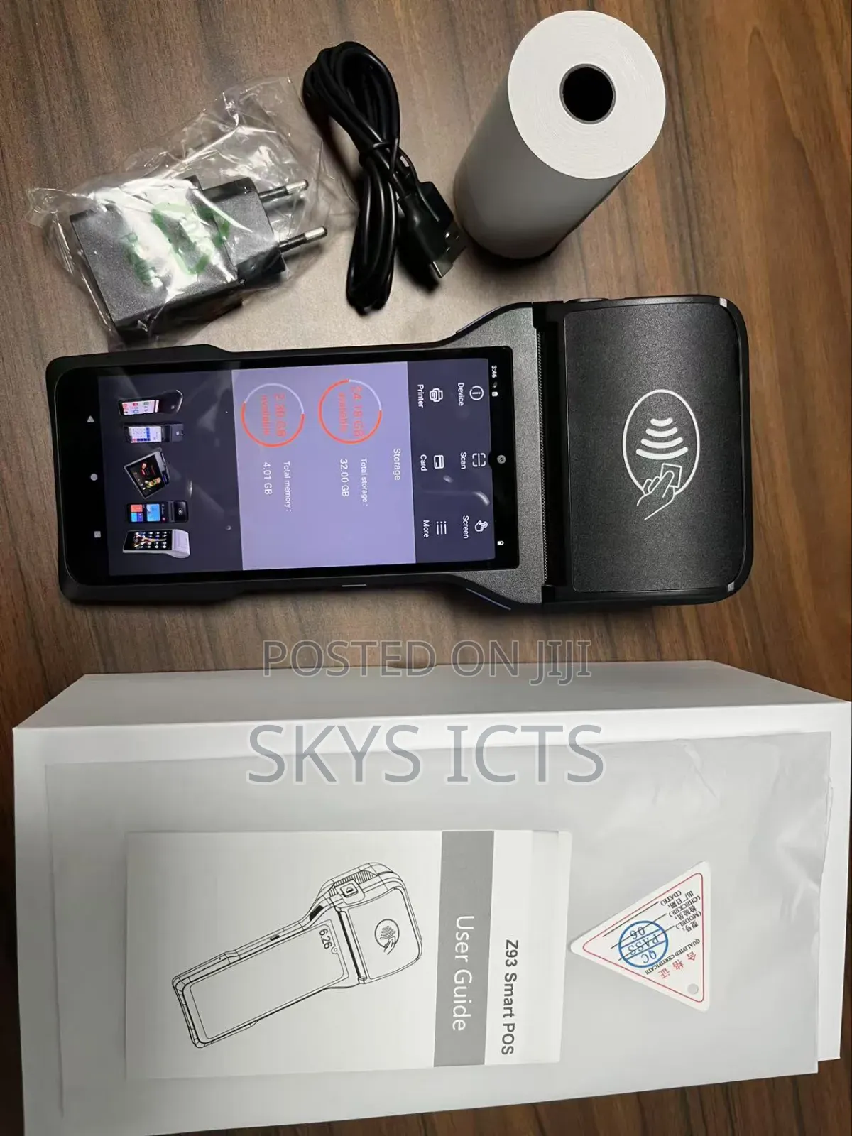 Android Handheld Pos Terminal With 80mm Printer