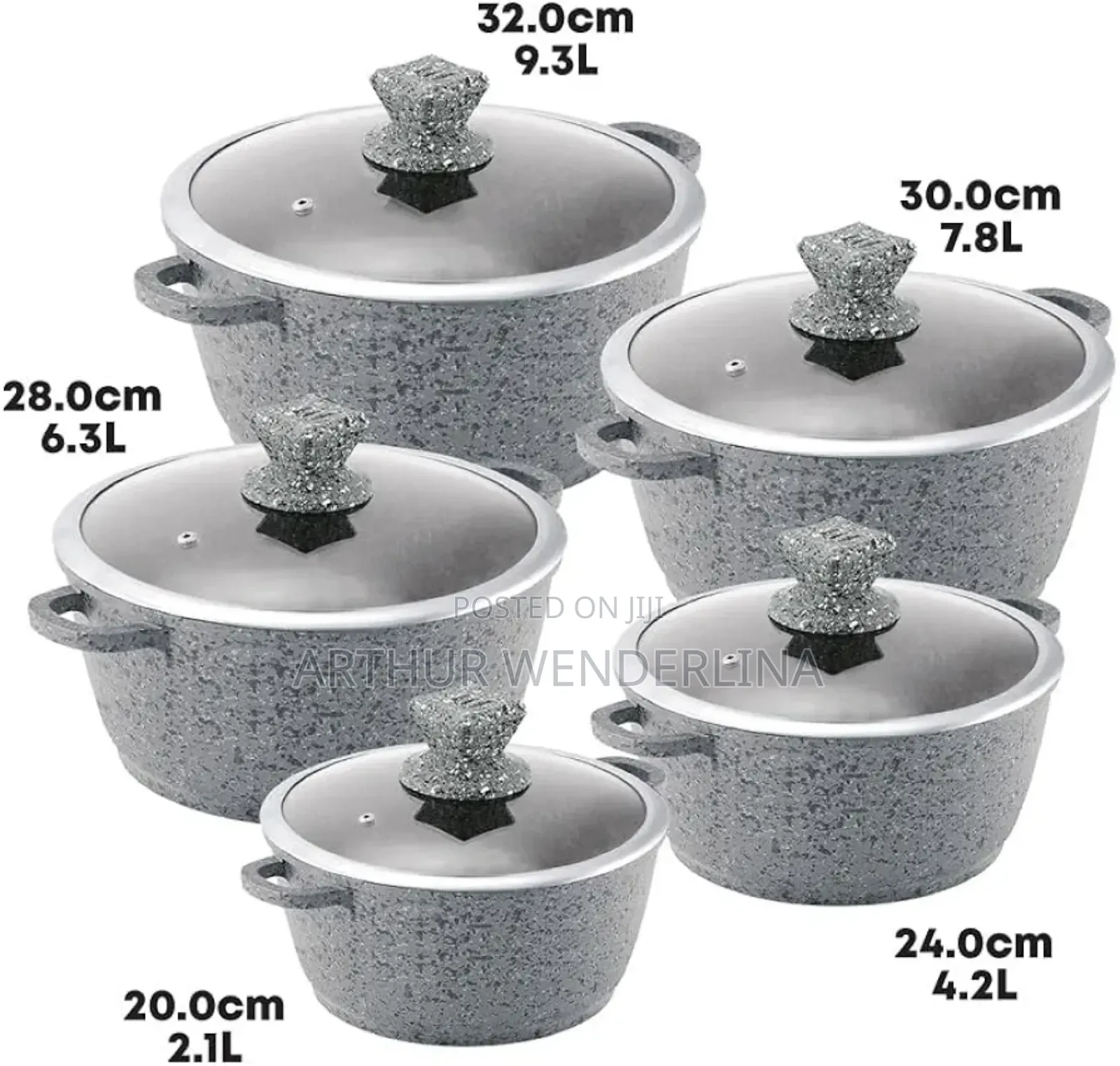 Nessa Sq Professional Cooking Untensil Set 5set Uk Brand
