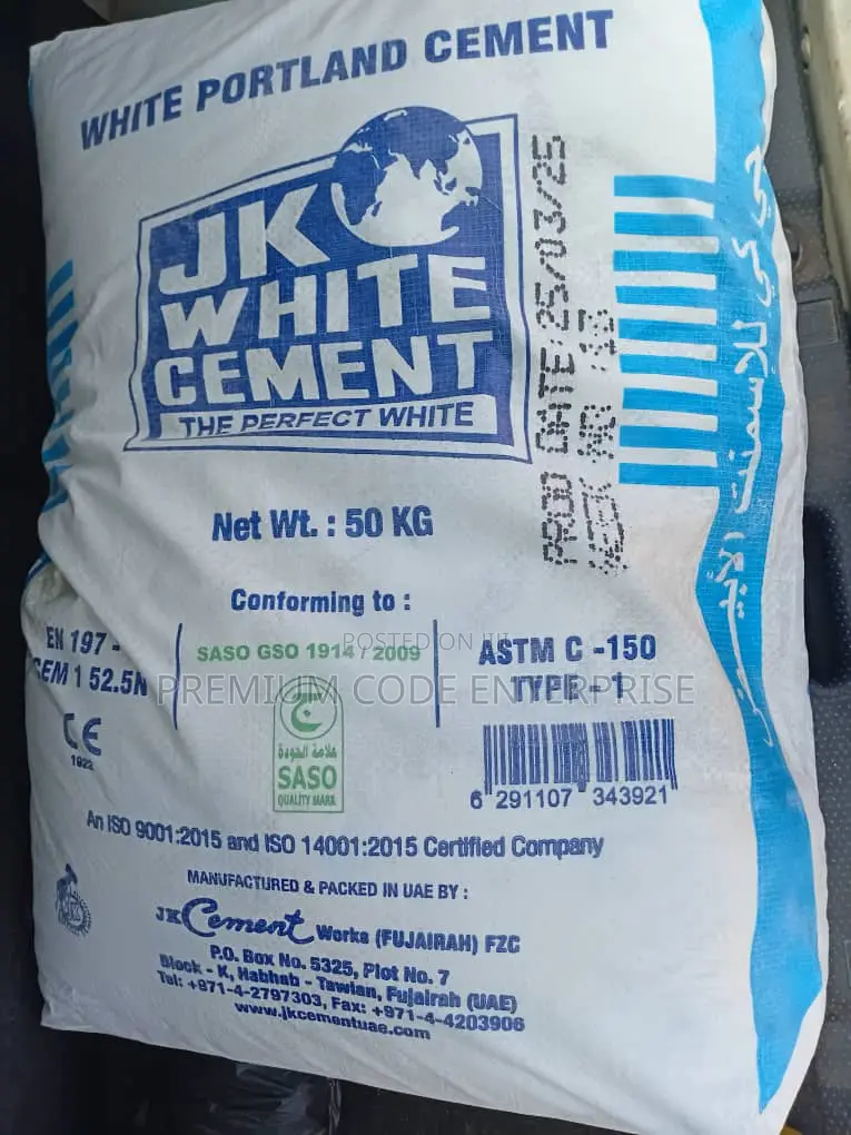Jk Portland White Cement for Home Building