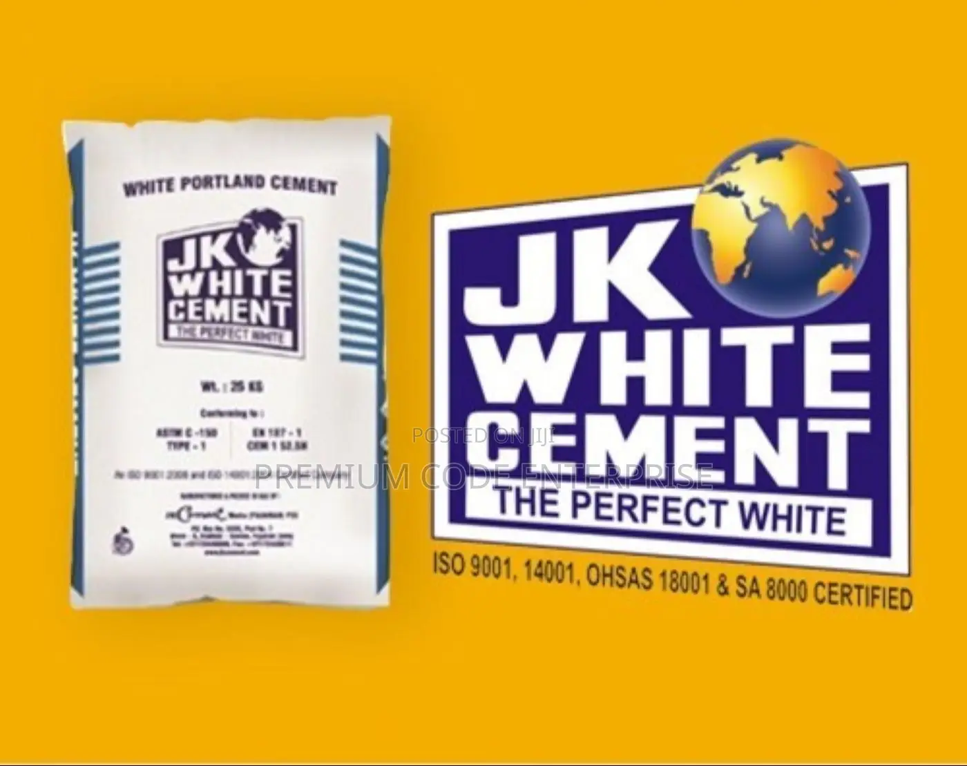 Jk Portland White Cement for Home Building