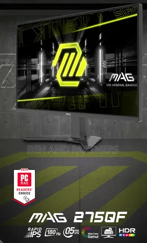 Msi Mag 27", Qhd, Ips, 0.5ms, Hdr Gaming Morning