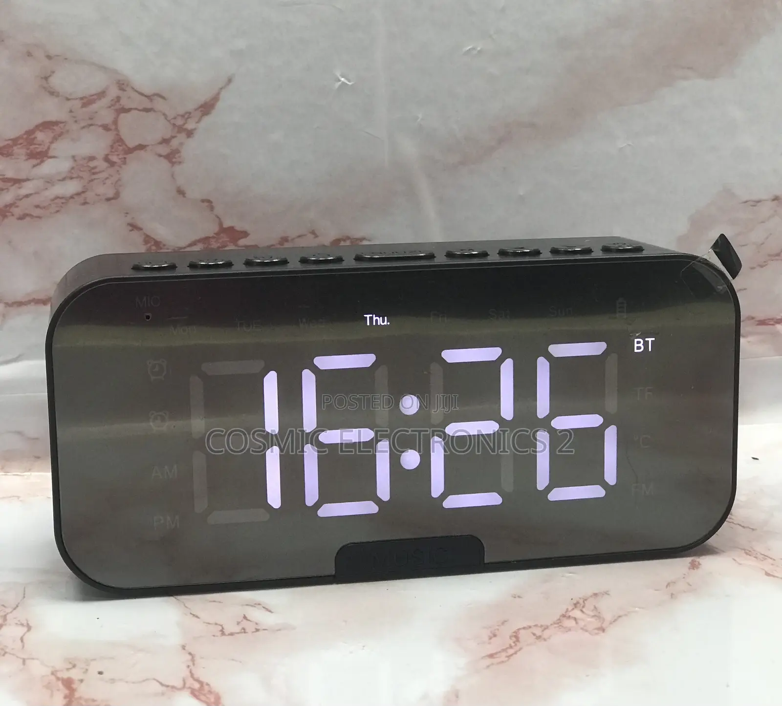 Wireless Speaker With Digital Alarm Clock
