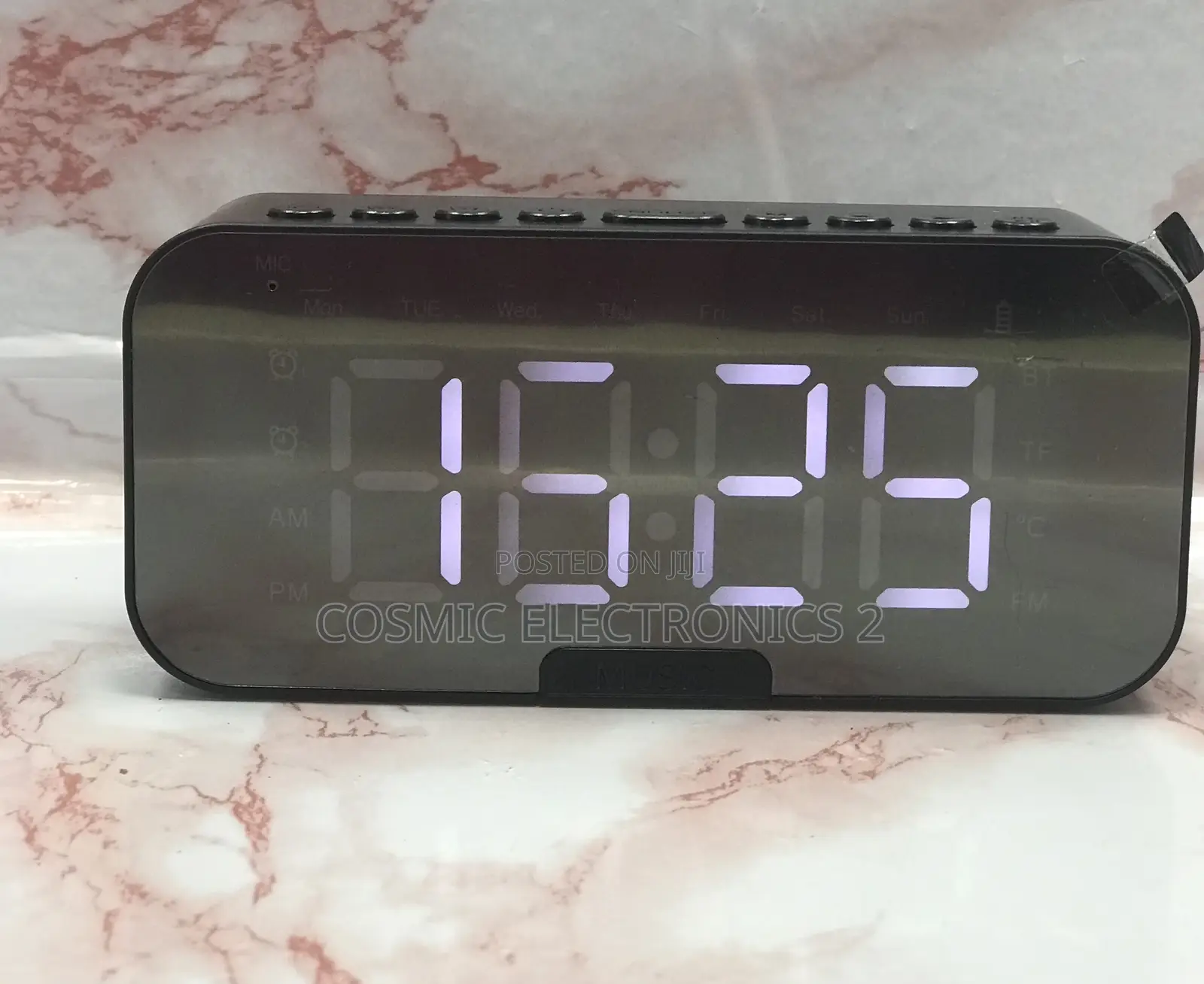 Wireless Speaker With Digital Alarm Clock