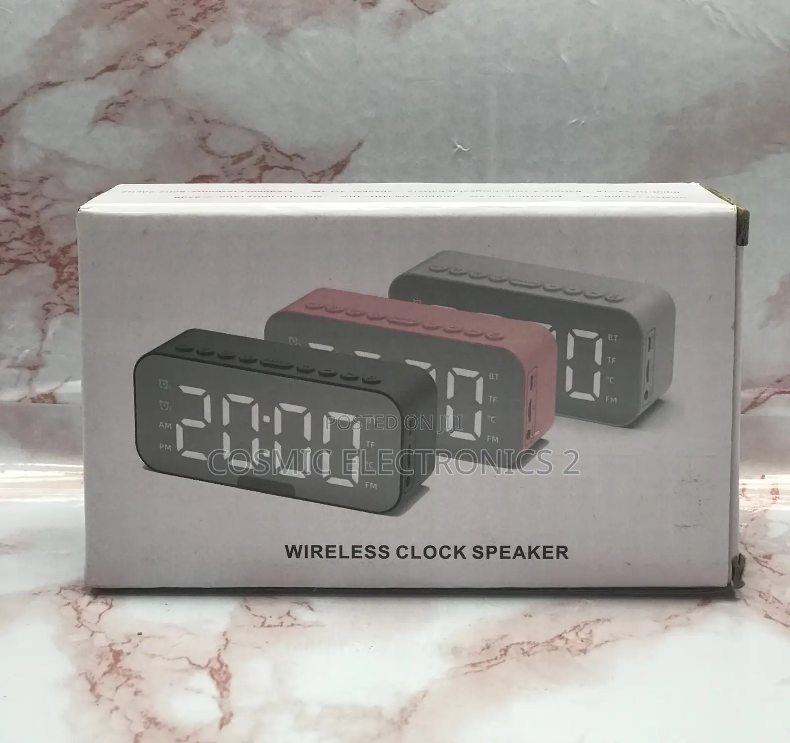 Wireless Speaker With Digital Alarm Clock