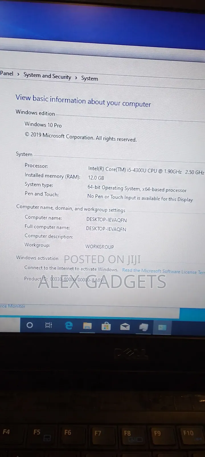 Laptop Dell Latitude 7440 12GB Intel Core I5 HDD 500GB