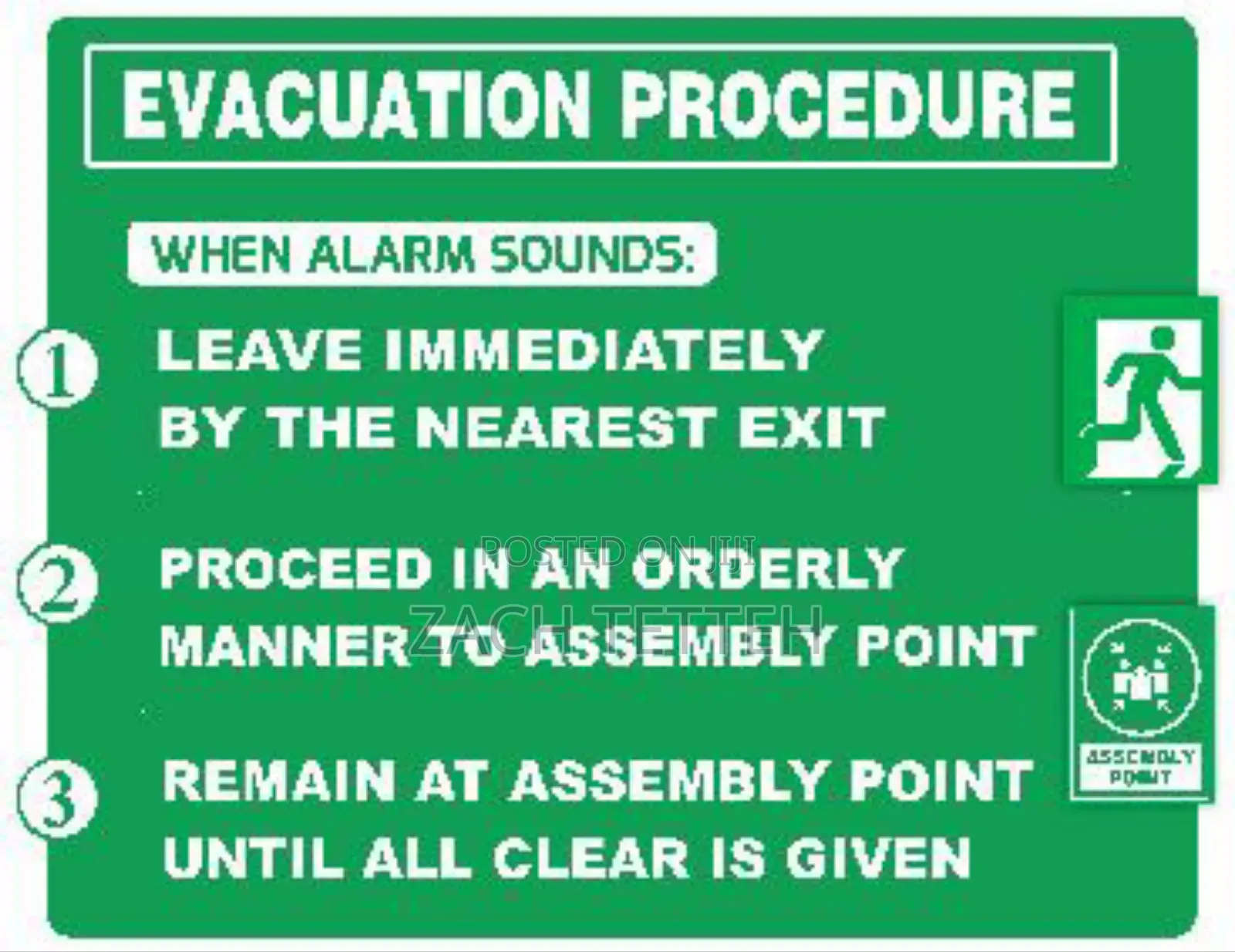 Assembly Point Sign