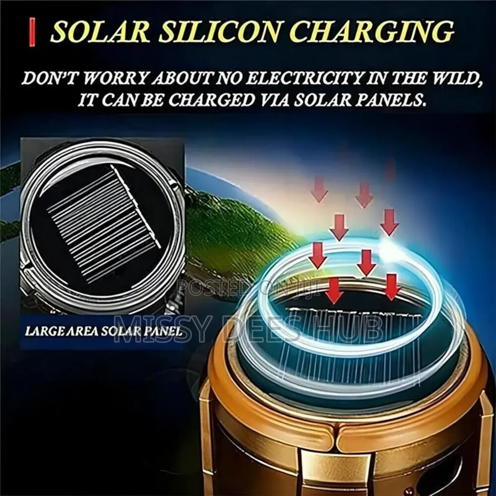 Solar Camping Light + Fan