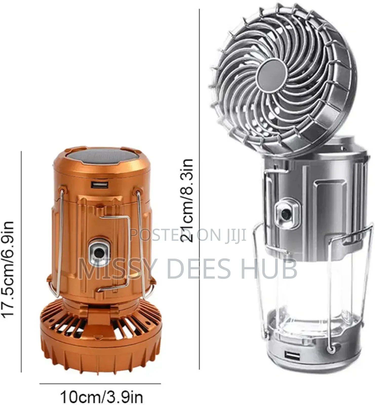 Solar Camping Light + Fan
