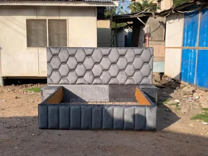 Dark Ash Queen Size Bed Frame With Side Draw