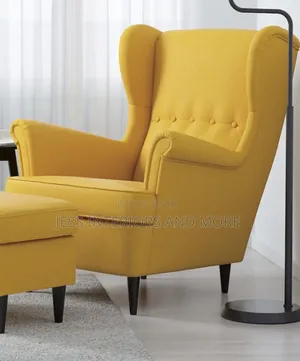Accent Chair Wing Armchair With Footrest