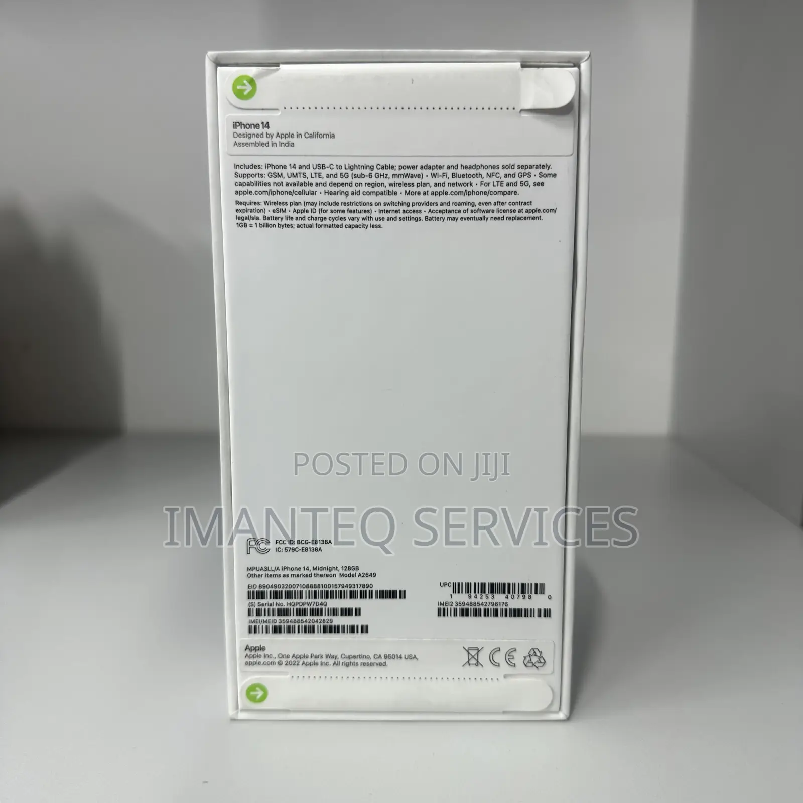 New Apple iPhone 14 128 GB Black