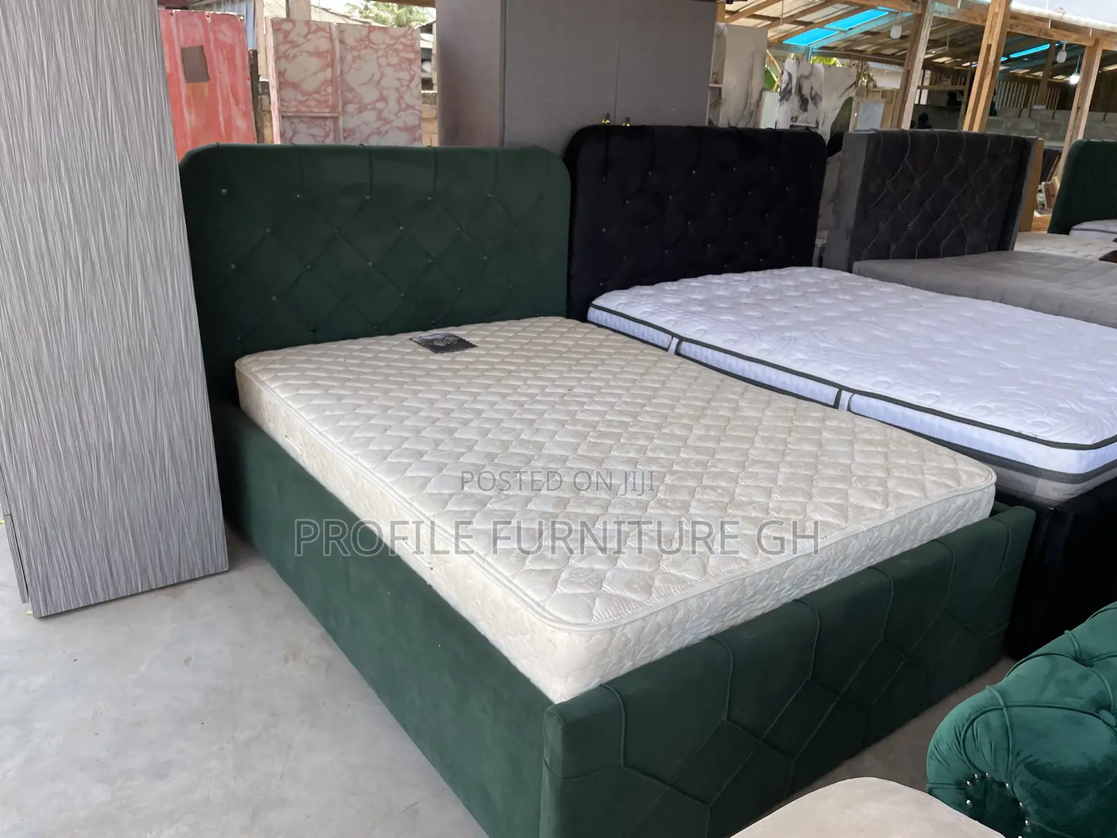 Double Suede Bedframe And 10 Inches Mattress// Durable And Luxurious
