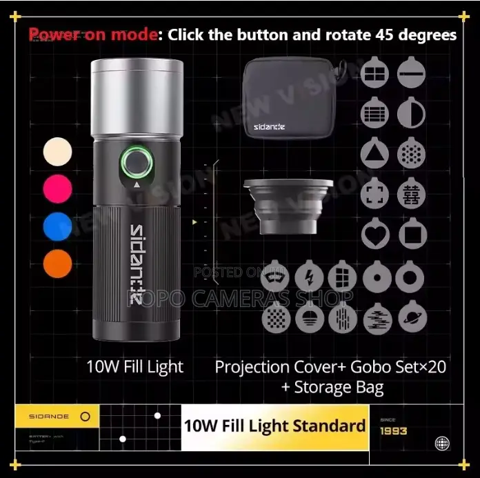 Sidande Projection Lamp With Gobo Sets