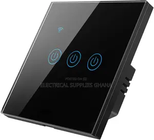 Wifi Smart Wall Switch 3-Gang Black