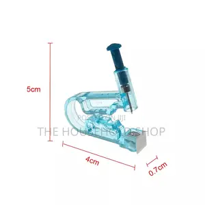 Blue Disposable Ear and Nose Piercing Gun Kit