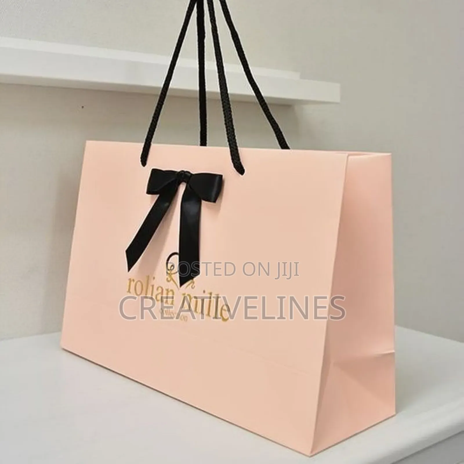 Brown Bag With Ribbons