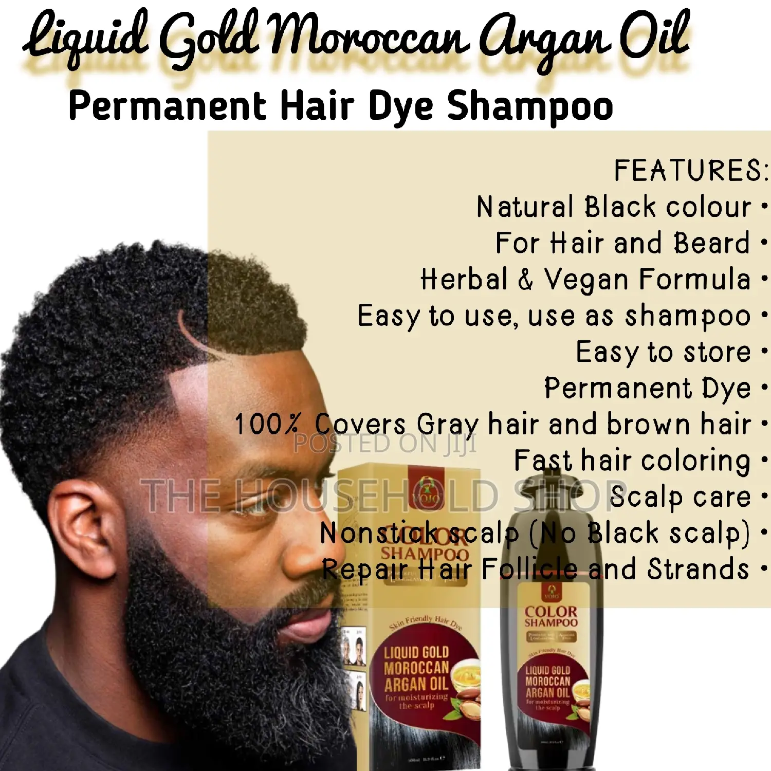 Liquid Gold Moroccan Argan Oil Shampoo Dye
