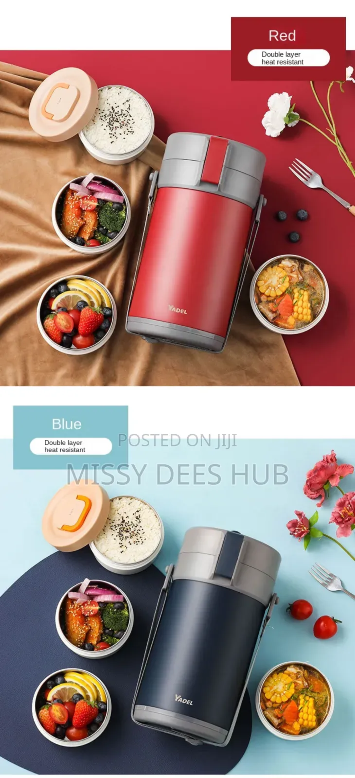 4-Bowls Food Flask