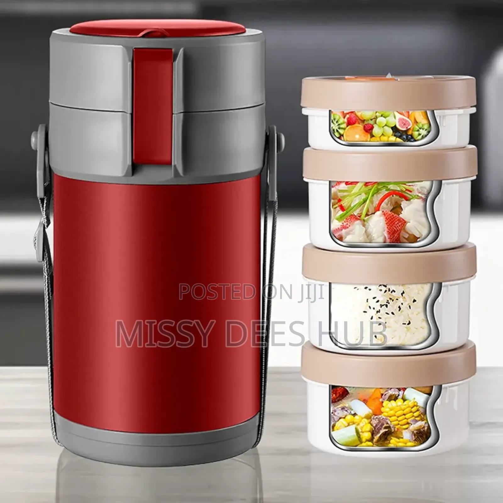 4-Bowls Food Flask