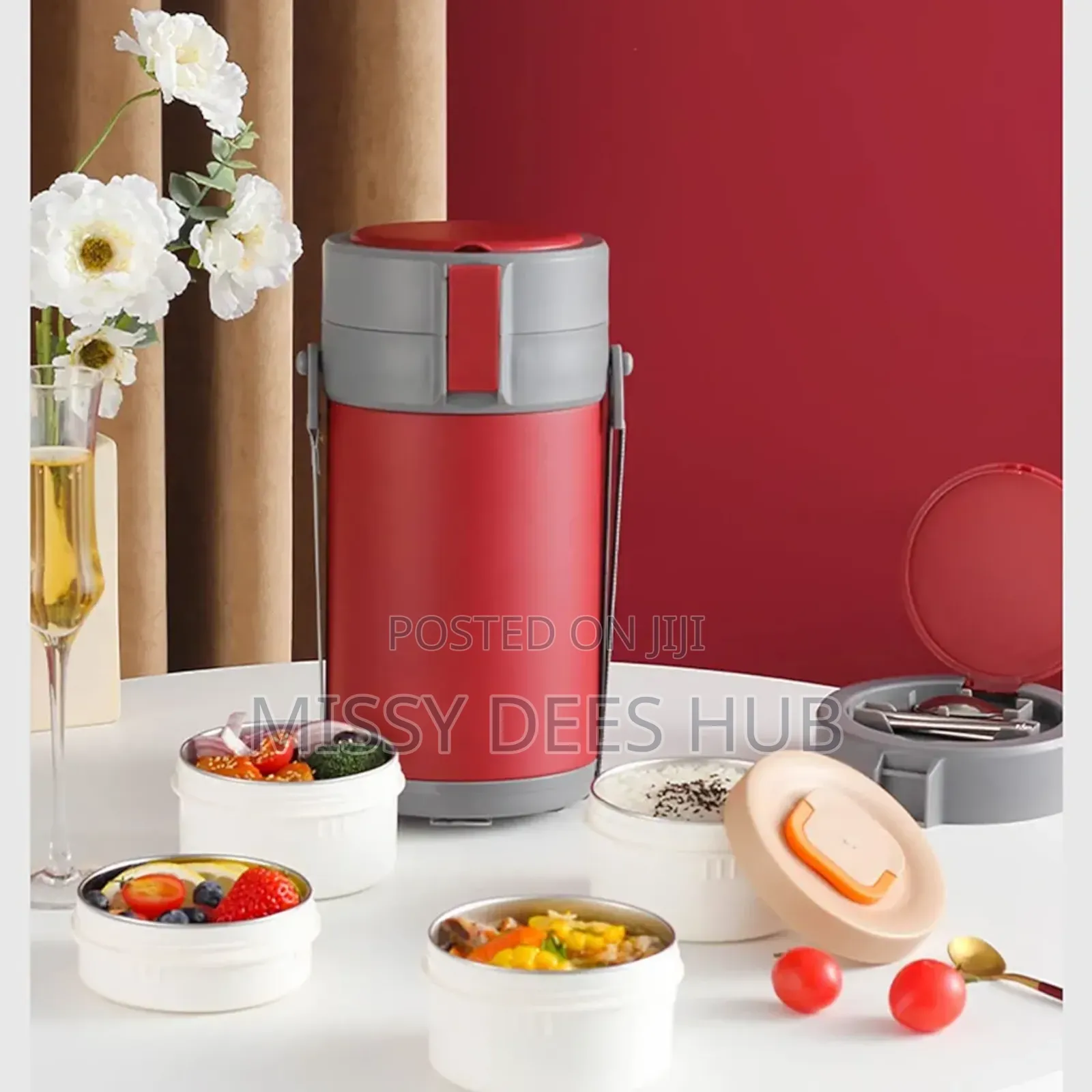 4-Bowls Food Flask